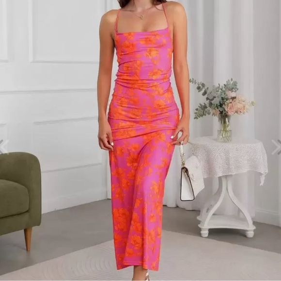 Amazon Dresses & Skirts - Floral strap dress